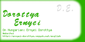 dorottya ernyei business card